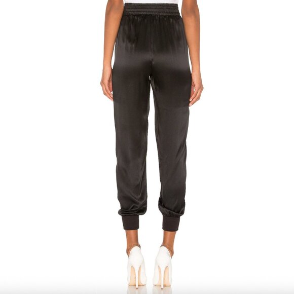 Cami NYC Silk Joggers in Black, Size XS - Picture 2 of 10